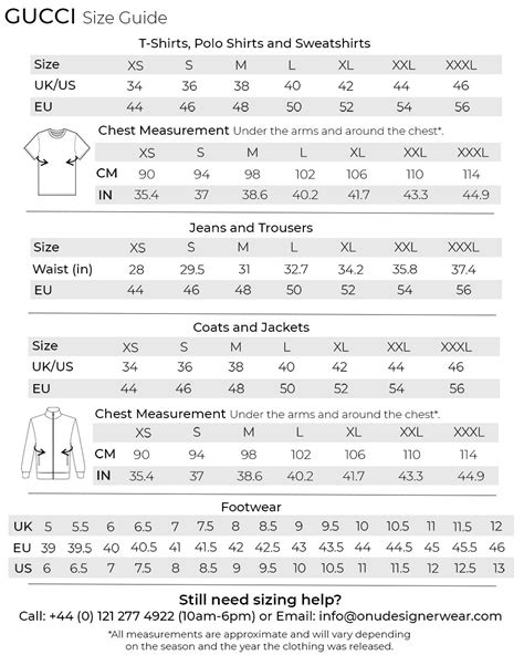 gucci size cguide|Gucci jacket size chart.